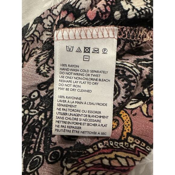 Free People Pink Paisley Off-Shoulder Dress - Picture 8 of 8